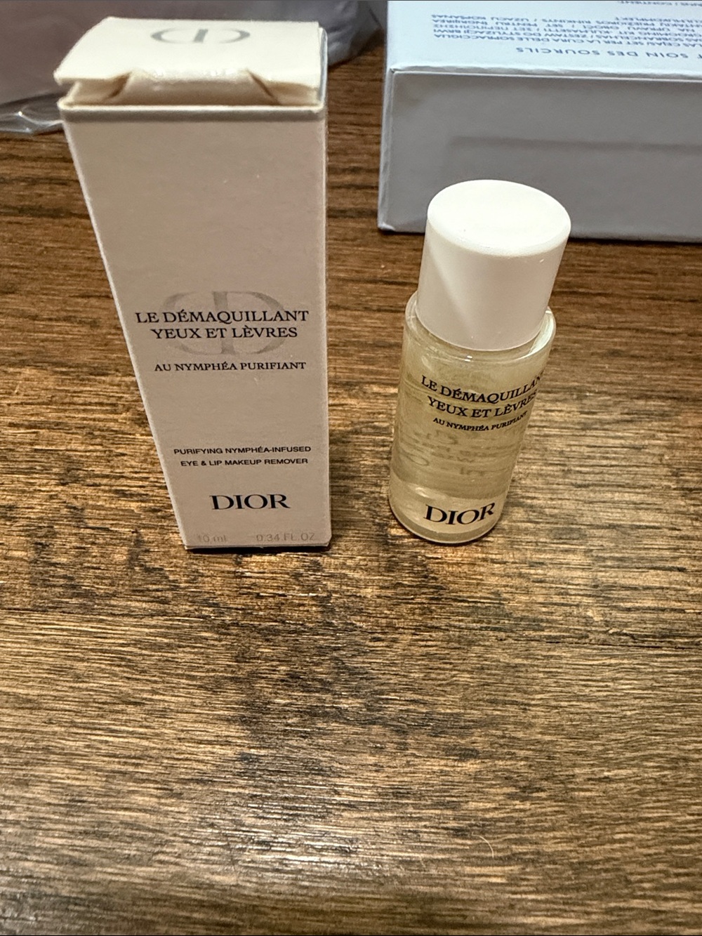 Dior Eye & Lip Makeup Remover 10 ml, 2 travel size bottles